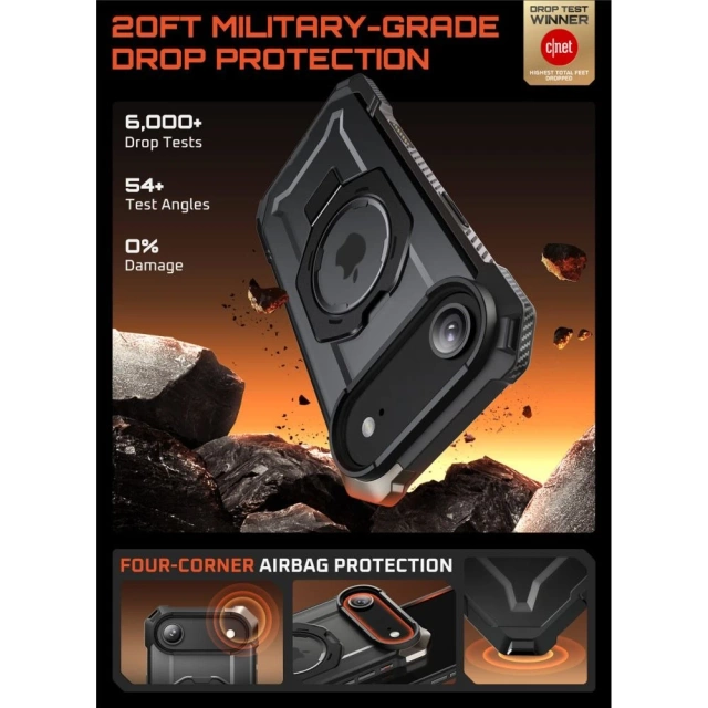 Etui Supcase UB Grip Mag MagSafe do iPhone 17 Air Black