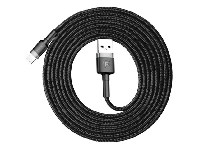 Kábel 2m Baseus Keviar USB Lightning do iPhone iPad iPod 1.5A Czarny