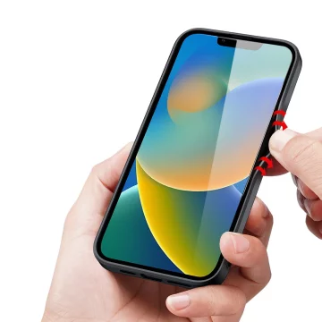 Чохол Dux Ducis Fino з нейлоновим покриттям iPhone 14 Plus чорний