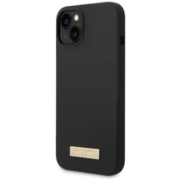 Etui Guess GUHMP14MSBPLK do Apple iPhone 14 Plus 6,7" černé/černé pevné pouzdro Silikonová deska s logem MagSafe