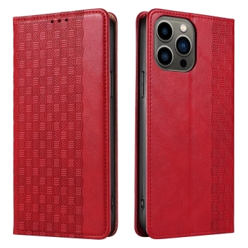 Magnet Strap Case Case pro iPhone 13 Pro Max Pouch Wallet Mini Lanyard Pendant Red