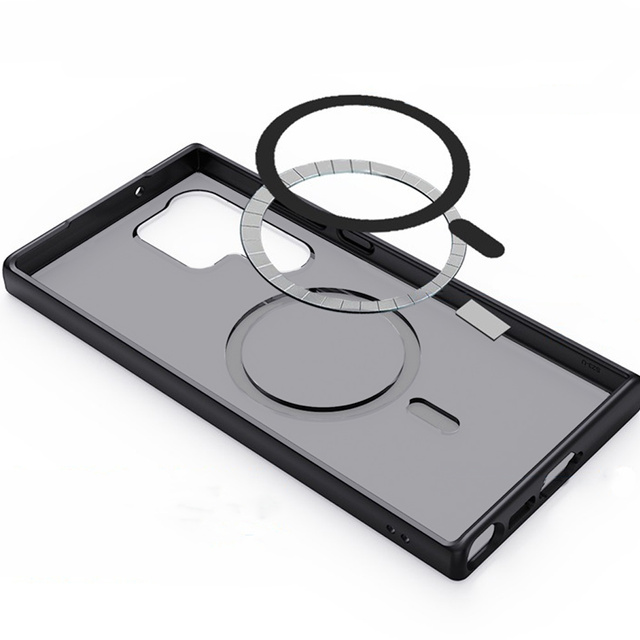 Protective phone case MagMat Case for MagSafe for Samsung Galaxy S23 Ultra Matte Black