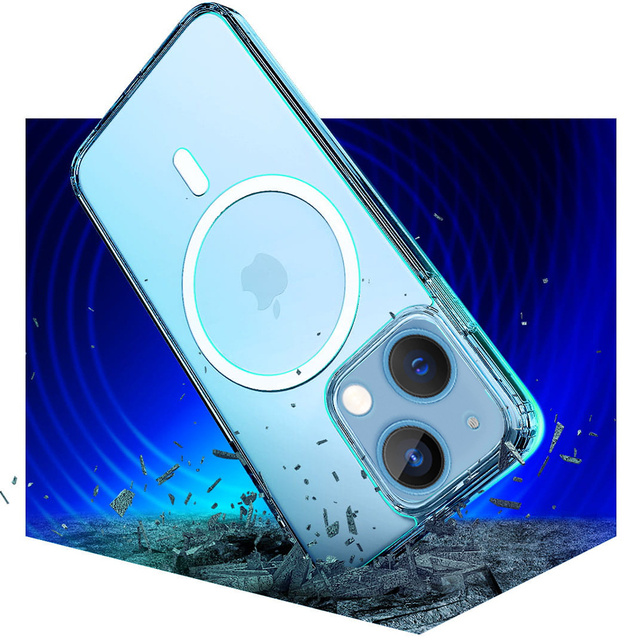 Посилений захисний 3mk MagCase прозорий чохол для MagSafe для Apple iPhone 14