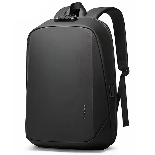 Bange Waterproof Backpack for Laptop 15.6" Travel 47x30x12.5 cm for Work School Airplane Men's Women's USB Anti-theft TSA Code Black