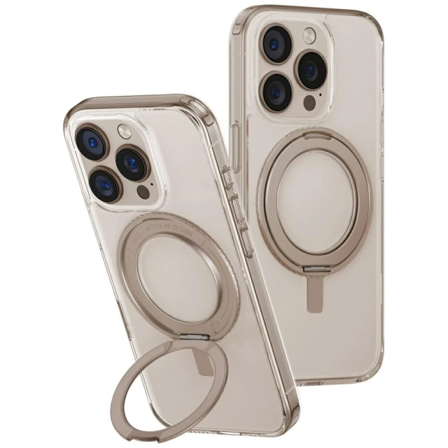 Etui UNIQ Swivix 360 Rotating Kickstand Złote do iPhone 16 Pro 6.3″