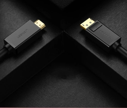 UGREEN Unidirectional DisplayPort to HDMI Cable 4K 30 Hz 32 AWG 2m Black (DP101 10202)