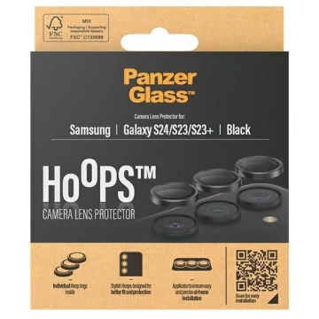 Tvrdené sklo pre Samsung Galaxy S24 PanzerGlass Hoops, ochranný kryt objektívu fotoaparátu