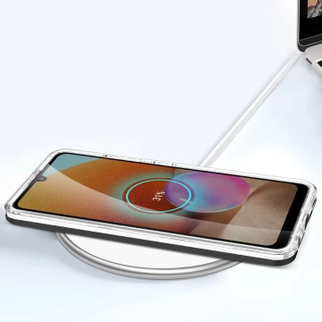 Прозорий чохол 3в1 для Samsung Galaxy A72 4G Frame Gel Cover Black