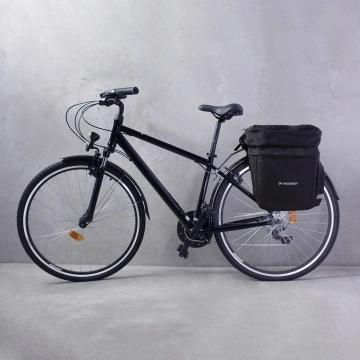 Містка сумка для велосипеда Wozinsky 60L (дощовик в комплекті) чорний (WBB13BK)