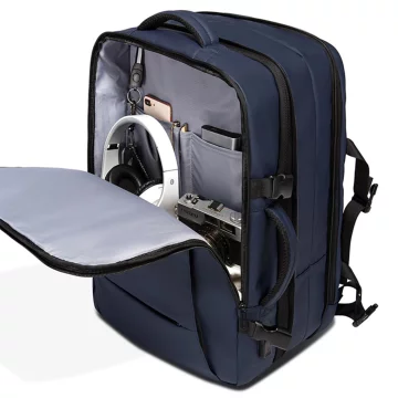 Bange Waterproof Backpack for Laptop 15.6" City Travel 45x30x16 cm for Work Airplane Men's Women's with USB Port Black