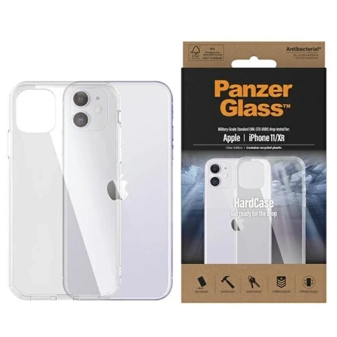 Číre puzdro Etui PanzerGlass pre iPhone 11/Xr Antibakteriálne vojenské číre 0426
