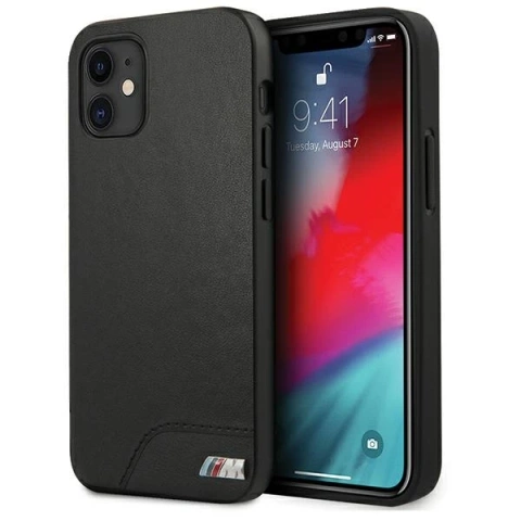 Чохол для телефону BMW BMHCP12SMHOLBK для Apple iPhone 12 Mini 5.4" black/black hardcase M Collection Smooth PU