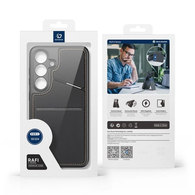 DUX DUCIS Rafi II Mag case - back cover with stand, compatible with MagSafe for Samsung S24 Plus