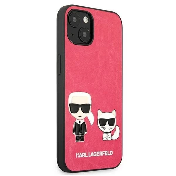 Karl Lagerfeld KLHCP13SPCUSKCP iPhone 13 mini 5,4" pevný fuksja/fuchsiový obal Ikonik Karl