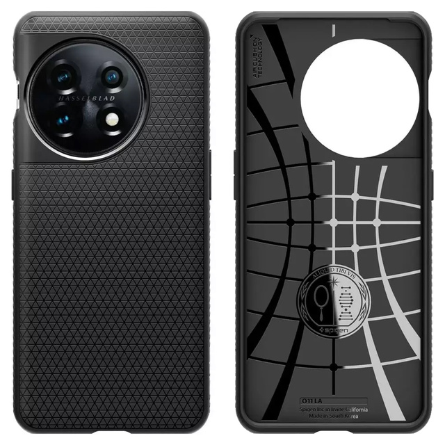 Ochranné puzdro na telefón Spigen Liquid Air pre OnePlus 11 5G Matte Black