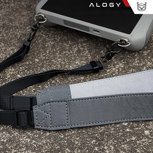 Opaska pasek Alogy na szyję rękę ramię do kontrolera drona DJI Mini Pro Air szary
