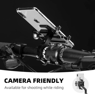 Hliníkový držák na kolo Rockbros 699-BK pro řídítka 55-100 mm – černý