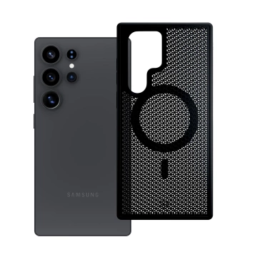 Etui für Samsung Galaxy S25 Ultra 3mk COOLing MagCase MagSafe Schwarz