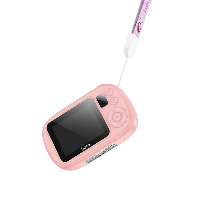 Digital Camera for Kids HOCO DV205 Selfie 1MP 2" HD Pink
