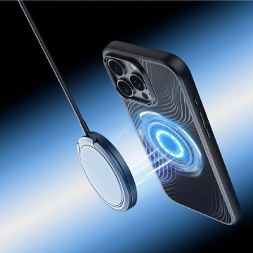 Чохол для iPhone 16 Dux Ducis Aimo Mag з MagSafe – чорний