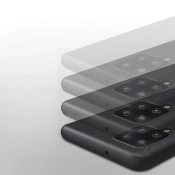 Nillkin Super Frosted Shield vystužený stojan na kryt puzdra pre Samsung Galaxy A42 5G čierny