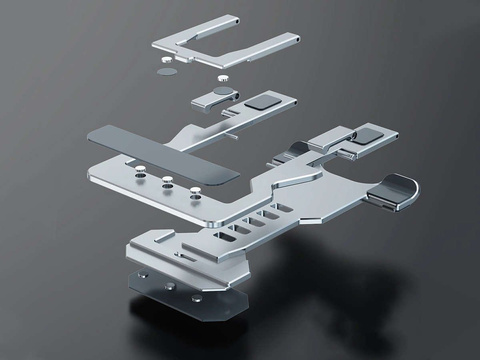 Регульована підставка для телефону Alogy Складна настільна підставка срібляста