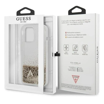 Etui Guess GUOHCP14LGLHFLGO do Apple iPhone 14 Pro 6,1" zlatý/zlatý pevný obal Glitter Charms