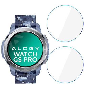 2x Alogy Tempered Glass für 9H-Bildschirm für Huawei / Honor Watch GS Pro