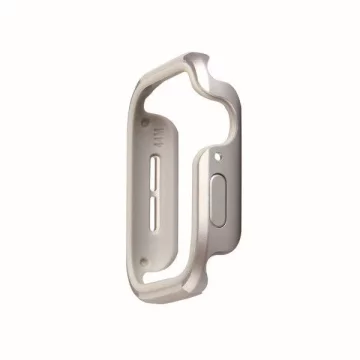 UNIQ etui Valencia Apple Watch Series 4/5/6/SE 40 mm. srebrny/titanové stříbro