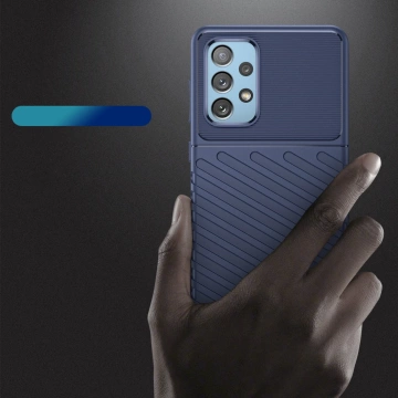 Ohebný pancéřový kryt Thunder Case pro Samsung Galaxy A73 modrý