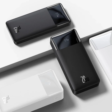 Повербанк зі швидкою зарядкою Baseus Bipow 10000mAh 20W white (Overseas Edition) USB-A - Micro USB кабель 0.25m білий (PPBD050502)
