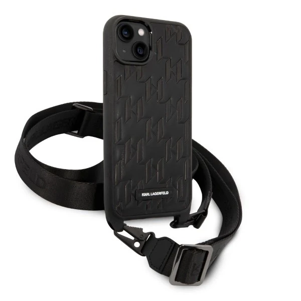 Etui Karl Lagerfeld KLHCP14MSTMMK do Apple iPhone 14 Plus 6,7" hardcase Monogram Plaque Logo Strap