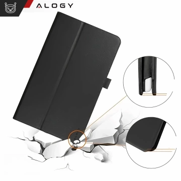 Pouzdro pro Lenovo Tab M11 10,95" TB330FU/TB330XU/TB331FC Kryt stojanu Tablet Flip Cover Pouzdro Alogy Black