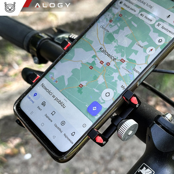 Alogy Bike Phone Phone Holder 55-95mm for Bicycle Bike Motor Scooter Чорний
