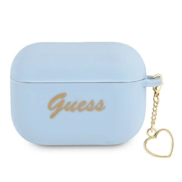 Guess GUAPLSCHSB AirPods Pro kryt niebieski/blue Silicone Charm Collection