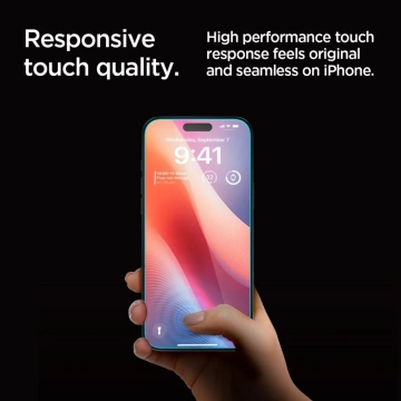 Spigen Glas.tr ”ez Fit” Privacy Glass 2-pack for Iphone 16 Pro Privacy