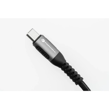 Кабель USB-C на Lightning 27 Вт 3 м нейлоновий PD Forcell алюмінієвий чорний