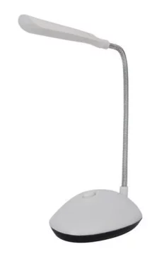 LED desk lamp with a flexible tripod, portable, battery-operated