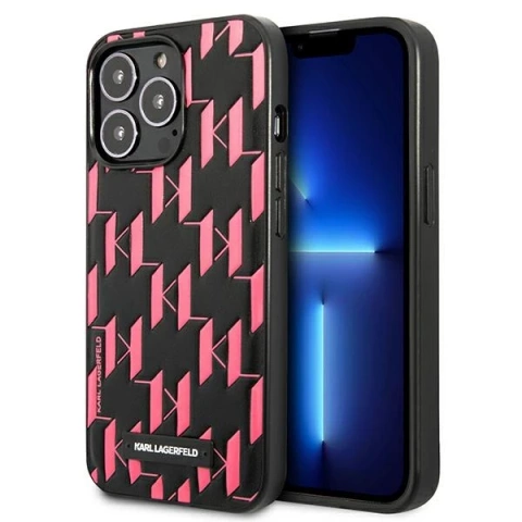 Etui Karl Lagerfeld KLHCP13XMNMP1P pro iPhone 13 Pro Max 6,7" pevné pouzdro Monogram Plaque