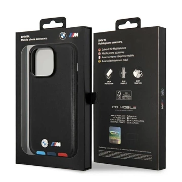 Etui BMW BMHMP14X22PTDK для iPhone 14 Pro Max 6,7" Leather Stamp Tricolor Magsafe