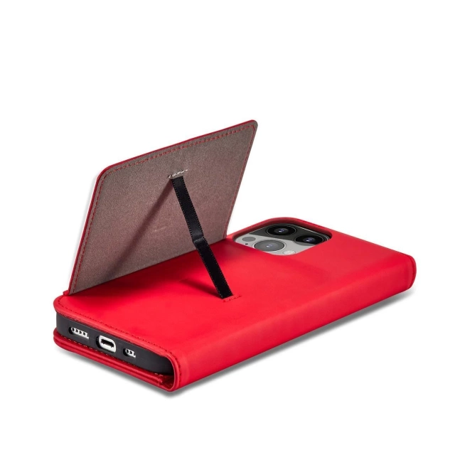Magnet Card Case case for iPhone 13 Pro Max cover card wallet stand red
