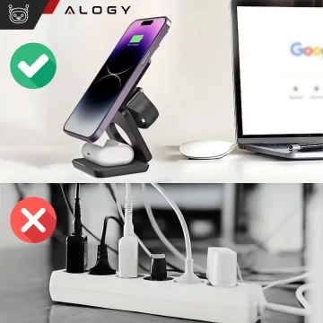 HUB-Splitter Alogy-Adapter für Computer-Laptop mit USB-C auf 3x USB-A 2.0 1x USB-A 3.0 Grau