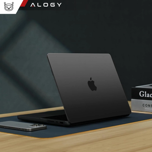 Protective Case for Apple Macbook Pro 16 - M1/M2/M3/M4 2021-2024 2025 Alogy AirGuard™ Flexible Case Matte Black