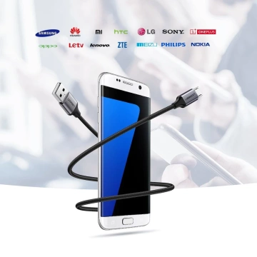 Кабель Ugreen USB - micro USB 1м сірий (60146)
