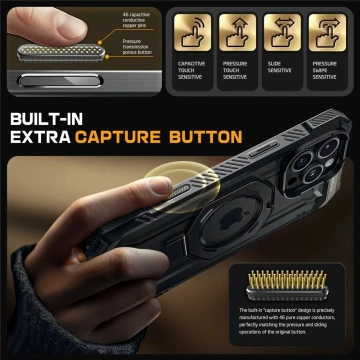 Etui Supcase UB Grip Mag Magsafe für iPhone 16 Pro Schwarz