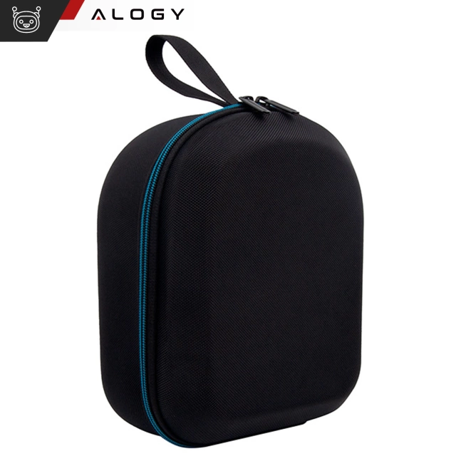 Etui ochronne do Oculus Meta Quest 3 Alogy Hard Case obudowa pokrowiec na okulary gogle VR + ochrona okularu Czarne