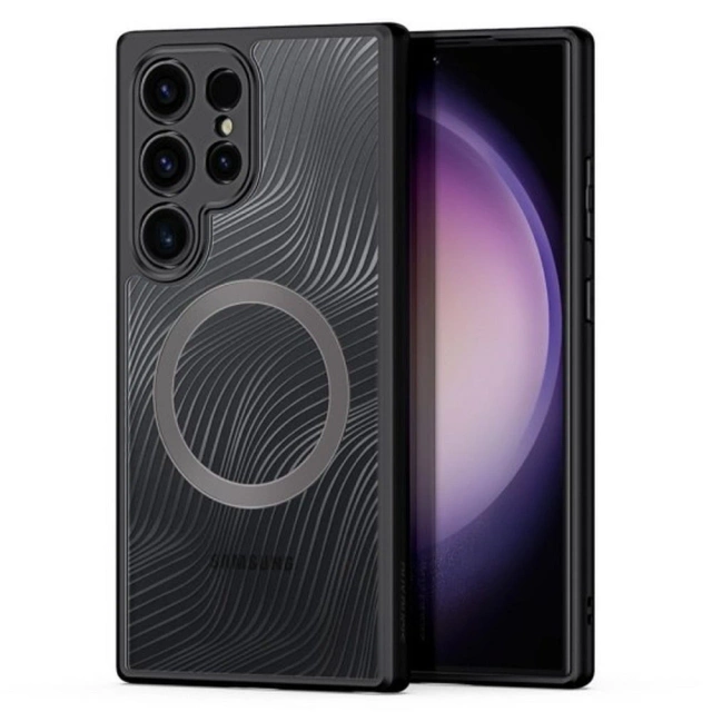 Puzdro DUX DUCIS Aimo Mag - pancierové puzdro kompatibilné s MagSafe pre Samsung Galaxy S24 Ultra black