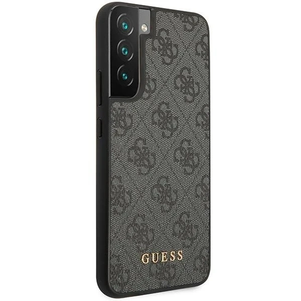 Etui Guess GUHCS23MG4GFGR для Samsung Galaxy S23 Plus S916 чорний/сірий жорсткий чохол 4G Метал Золотий логотип