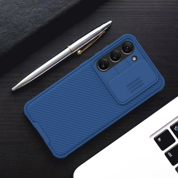 Nillkin CamShield Pro Case cover for Samsung Galaxy S23 cover with camera cover blue