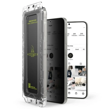 Blickschutzglas für Samsung Galaxy S25 Plus Ringke Easy Slide 2er-Pack Polarisationsfilter